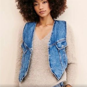 NWT Free People Florence Ranch crop vest - XS, S, M & L